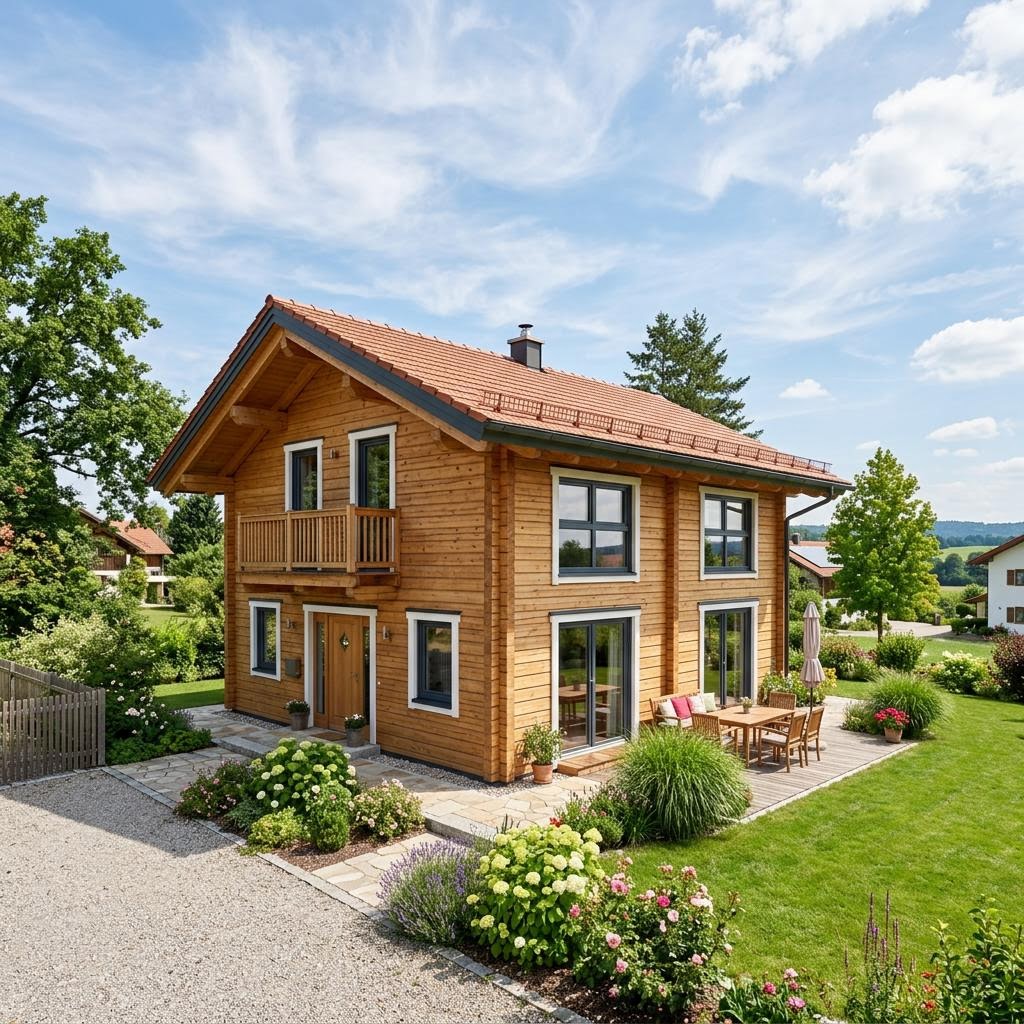 Blockhaus Casa Blockhaus 135 von Rubner Haus — Blockbohlenhaus mit fünf Zimmern und 135 m²