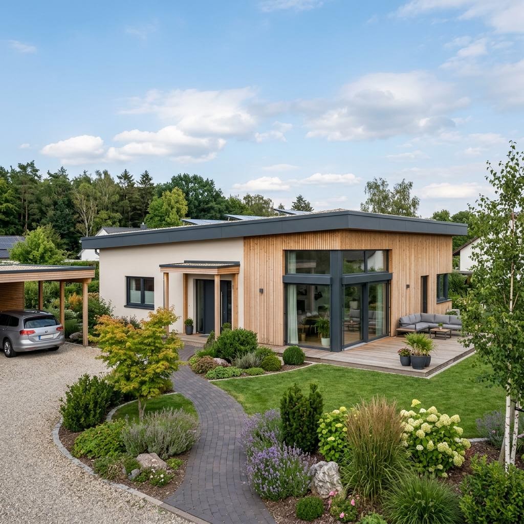 Bungalow GRIFFNER Bungalow von GRIFFNER — ebenerdiges Designhaus mit Flachdach