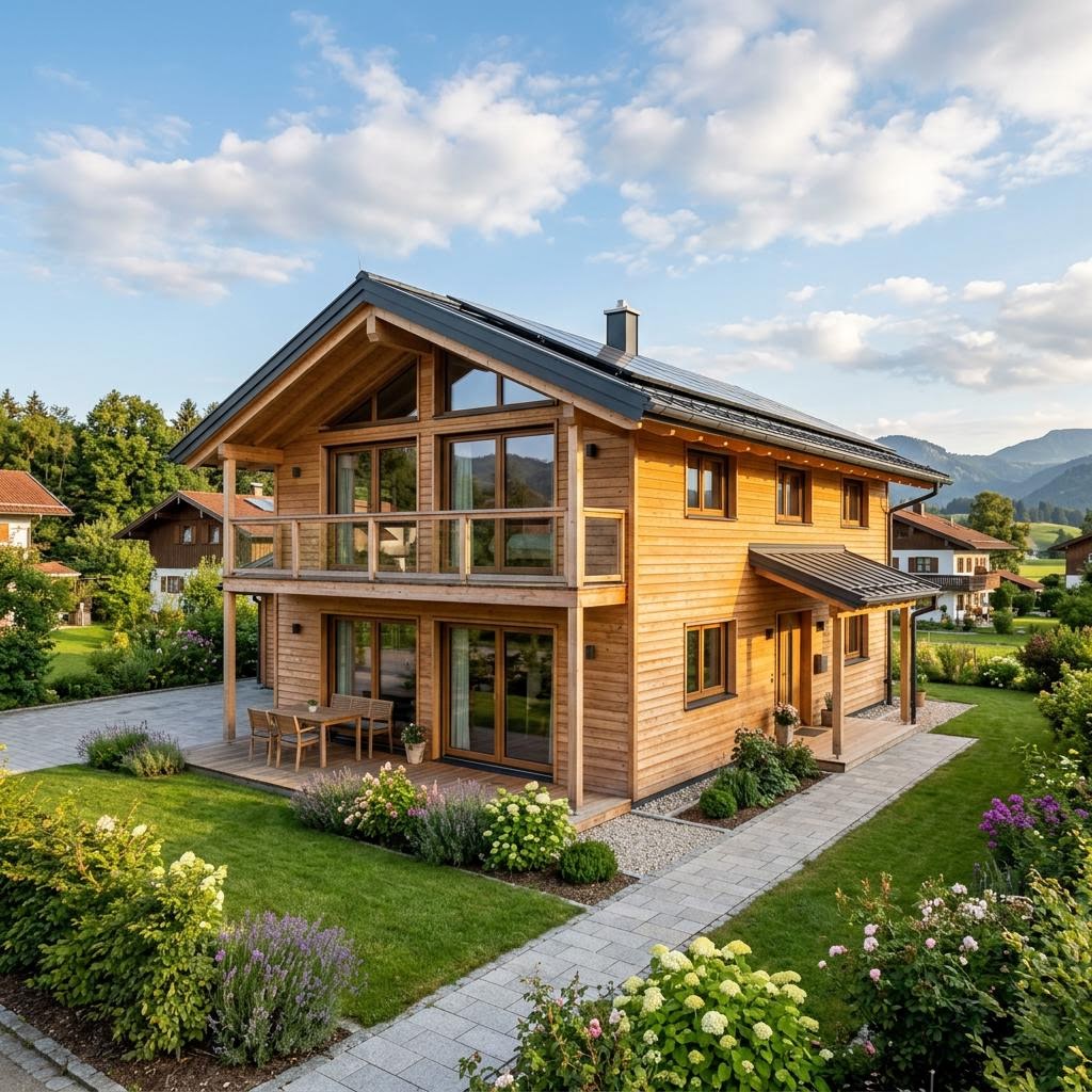 Chiemgauer Holzhaus Chalet Hochgern – Richtwert Chiemgauer Holzhaus Chalet Hochgern – Villa, Richtwert pro m²
