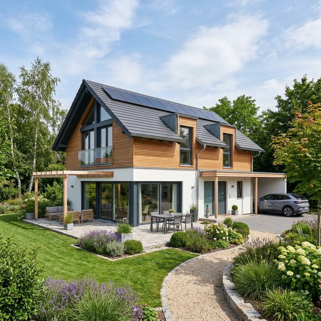 Einfamilienhaus Casa Vita 160 von Rubner Haus — Naturholzhaus mit sechs Zimmern und 160 m²