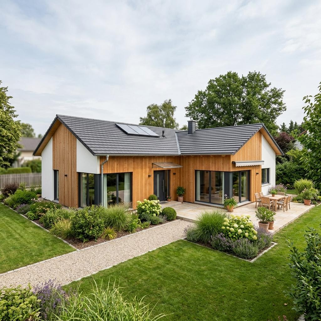 Frammelsberger Holzhaus Holz-Winkelbungalow 126 – Richtwert Frammelsberger Holzhaus Holz-Winkelbungalow 126 – Villa, Richtwert pro m²