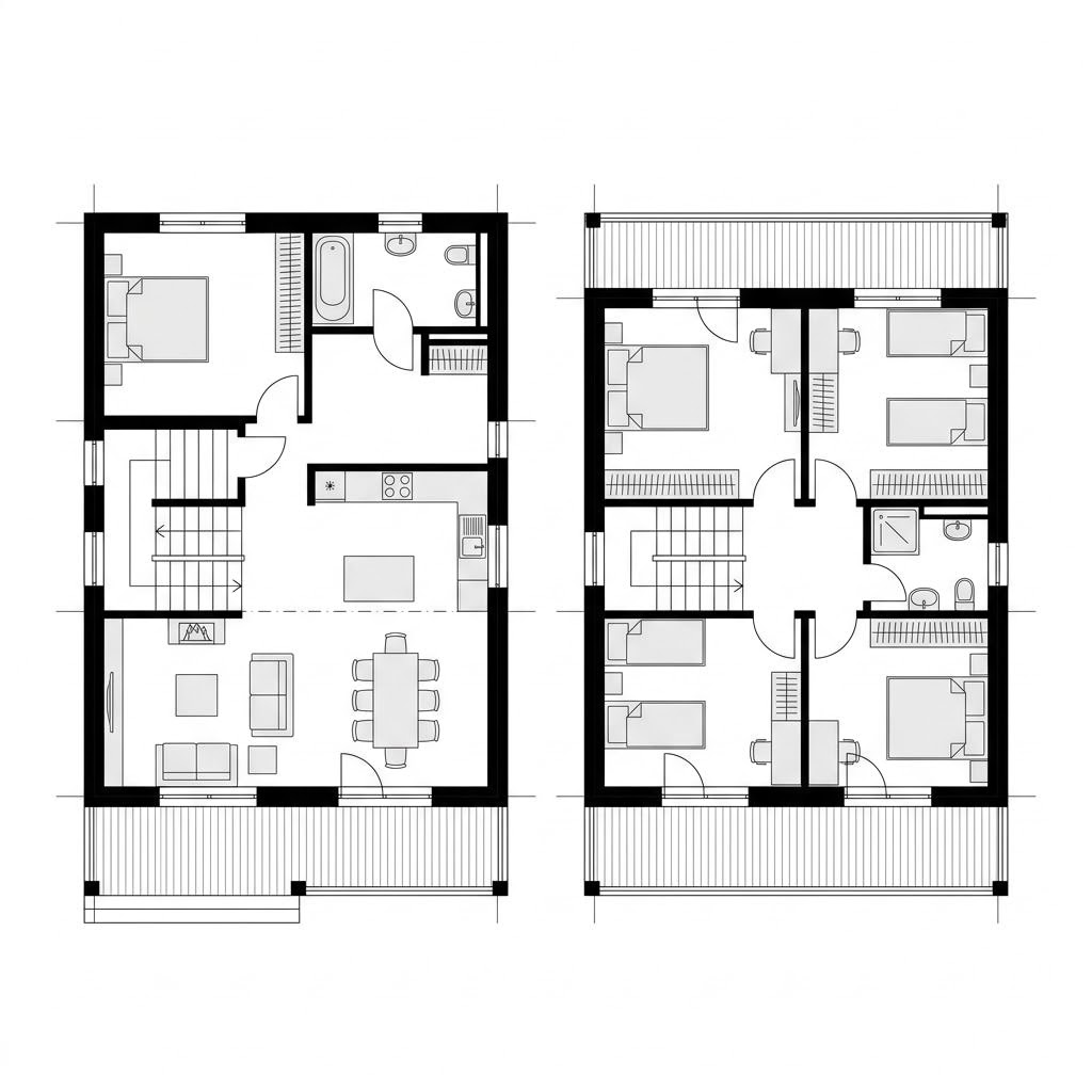Grundriss Chalet Nockberg von GRIFFNER — 154 m², 5 Zimmer