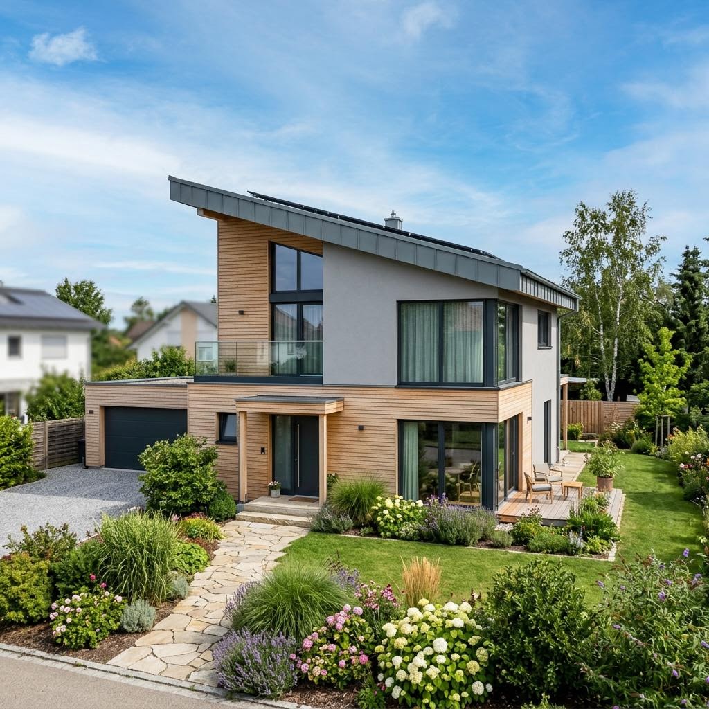 GRIFFNER Eco von GRIFFNER Holzhaus GRIFFNER Eco von GRIFFNER — ökologisches Designhaus mit Pultdach
