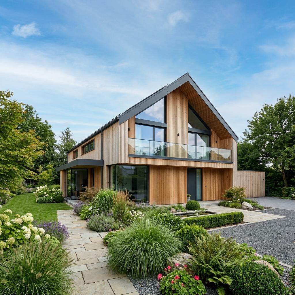 Luxusvilla & Designerhaus Satteldach Landhaus 165 von LUXHAUS — Fertighaus mit rund 165 m²
