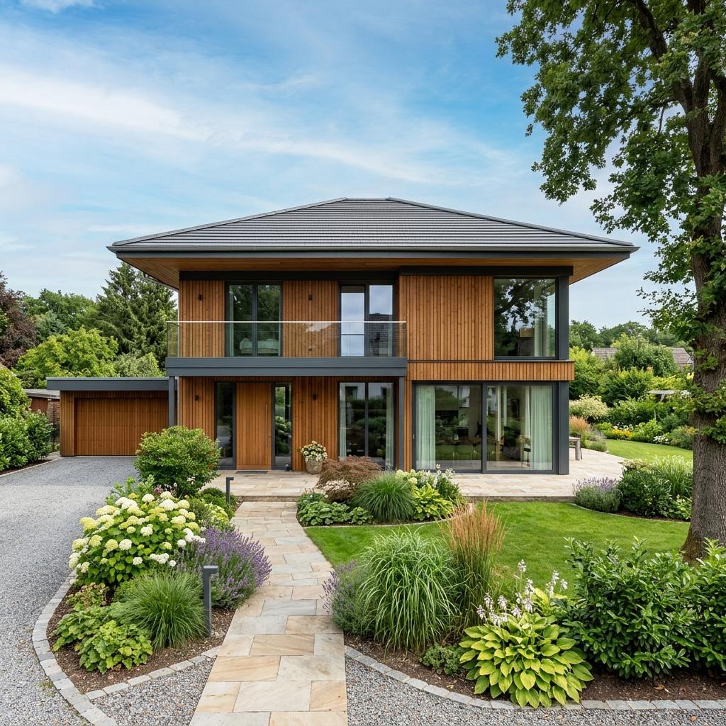 Luxusvilla & Designerhaus Walmdach 185 von LUXHAUS — Fertighaus mit rund 185 m²