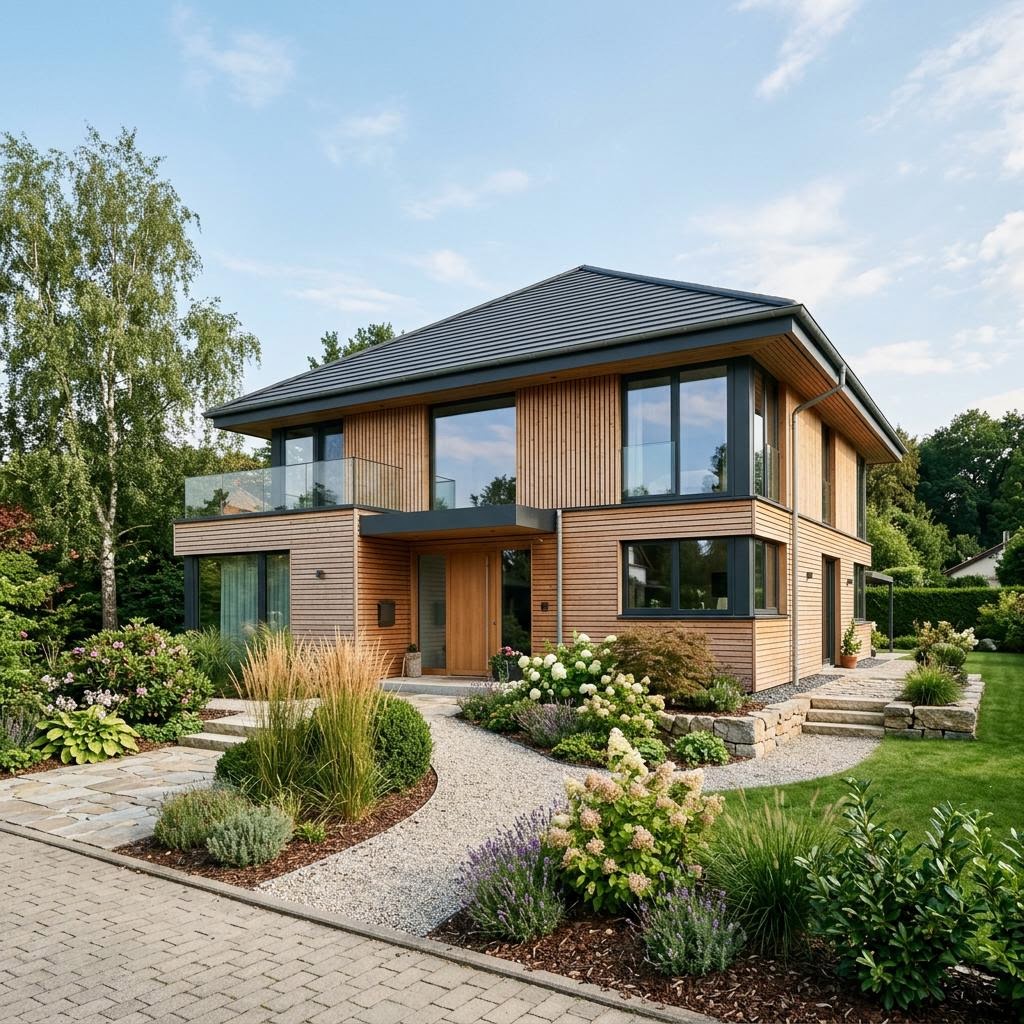 Luxusvilla & Designerhaus City Villa 198 von ARGE-HAUS — Fertighaus in Holztafelbau mit rund 198 m²