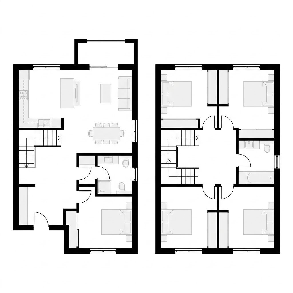 Grundriss Chalet Karwendel von Sonnleitner Holzbauwerke — 166 m², 6 Zimmer